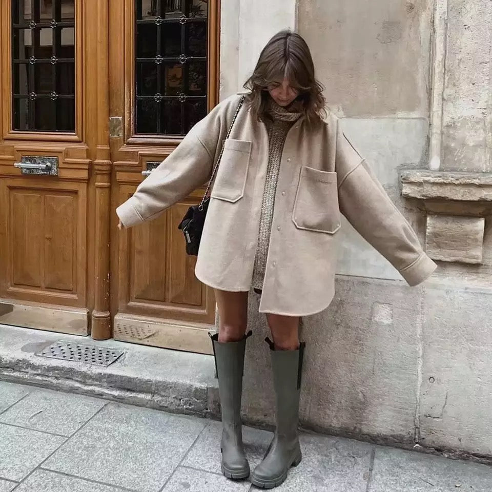 Camel Pocket Coat