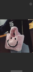 Happy Smile Fur Crossbody Bag