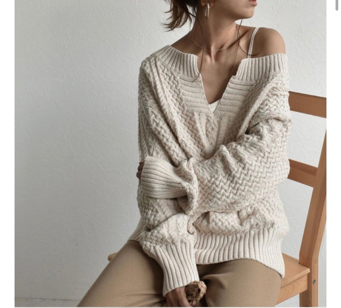 Twist braid Sweater