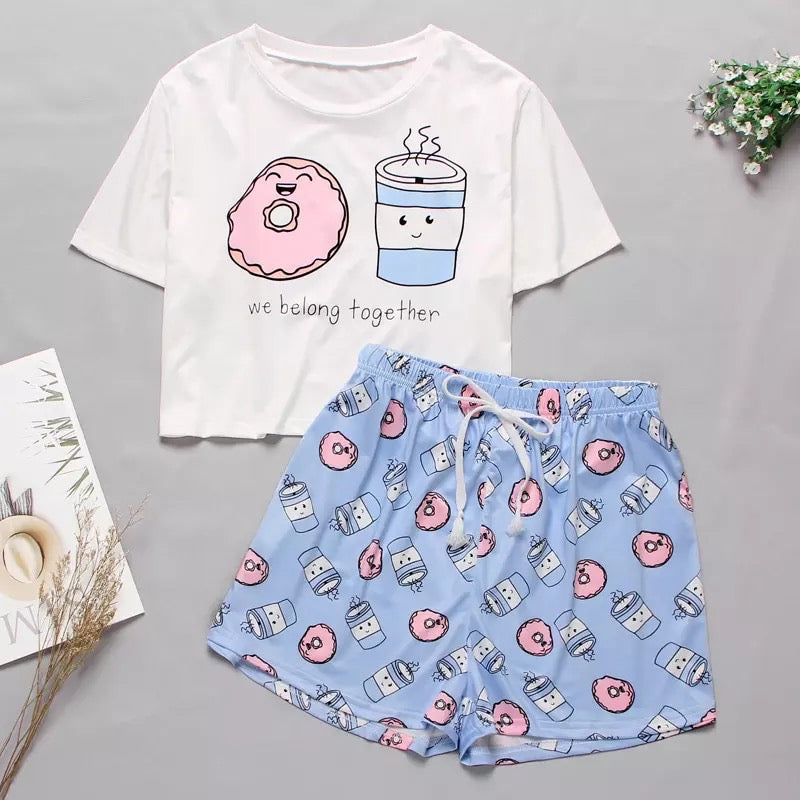 Pajama 2PC Set Cute Cartoon