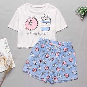 Pajama 2PC Set Cute Cartoon