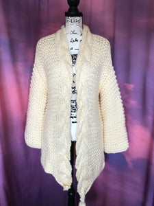 Chunky Love Cardigan Braid Sweater