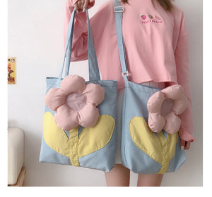 Flower Puff Crossbody Shoulder Bag