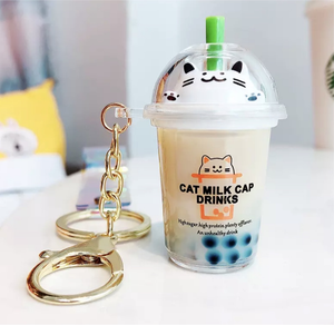 Bubble Tea keychain Boba Kawaii