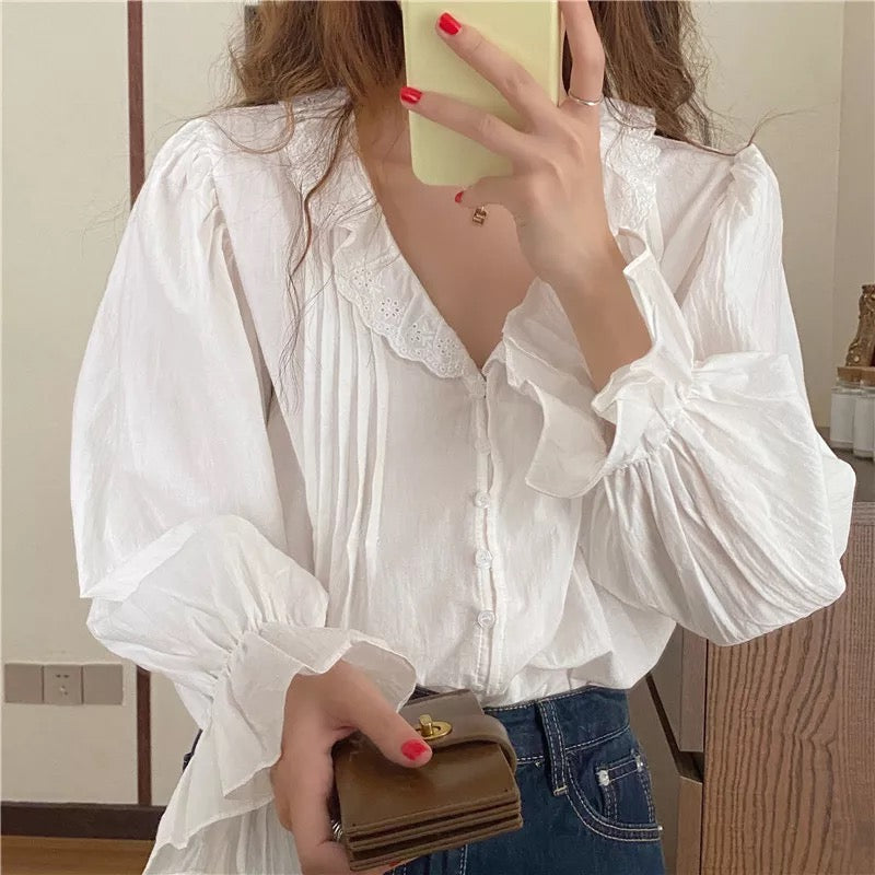 Sweet Ruffles Bell Blouse