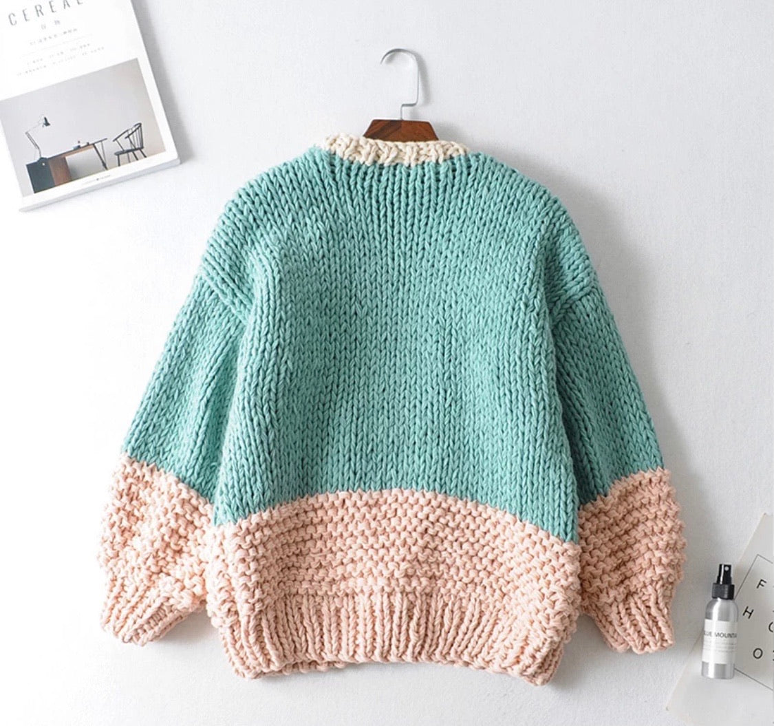 Boho Puff Pocket Cardigan