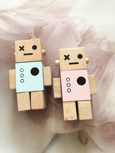 Robot Wooden Toy Decor