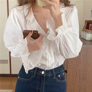 Sweet Ruffles Bell Blouse