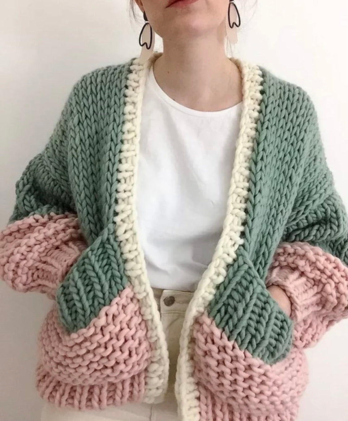 Boho Puff Pocket Cardigan