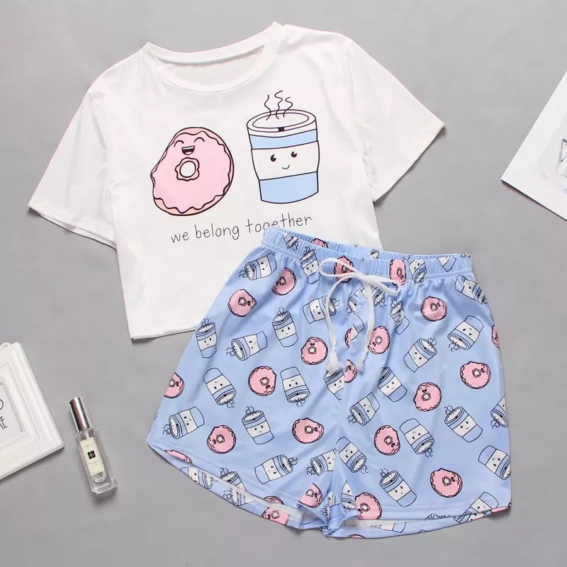 Pajama 2PC Set Cute Cartoon