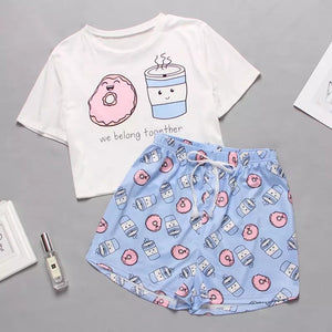 Pajama 2PC Set Cute Cartoon