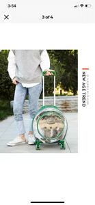 Pet Dog Cat Luggage Carrier Trolley Stroller