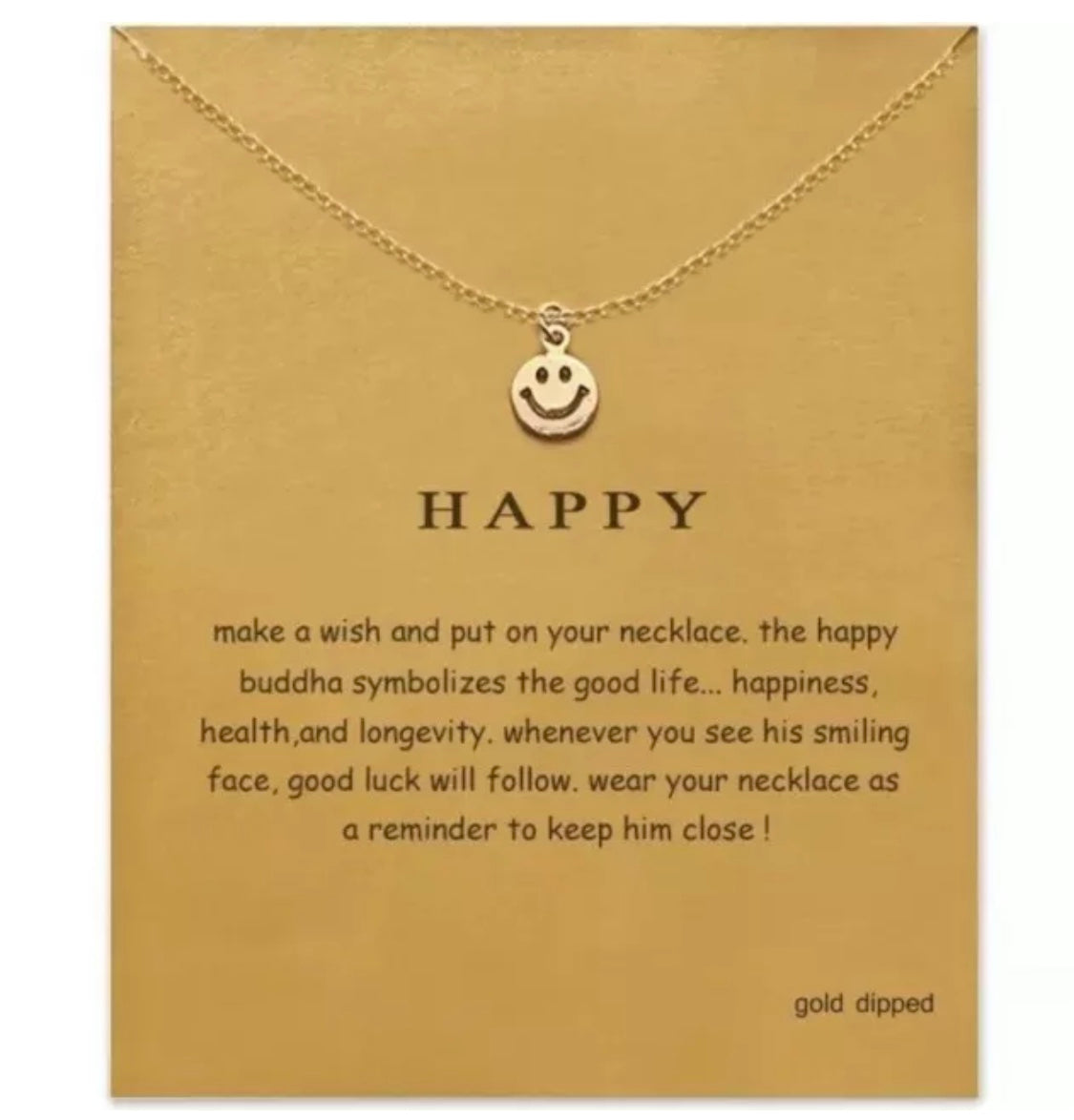 Smiley Face Happiness Necklace