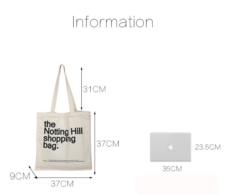 Notting Hill Canvas Tote Bag