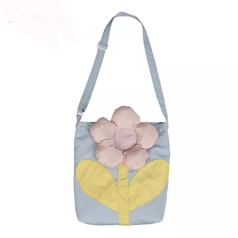 Flower Puff Crossbody Shoulder Bag