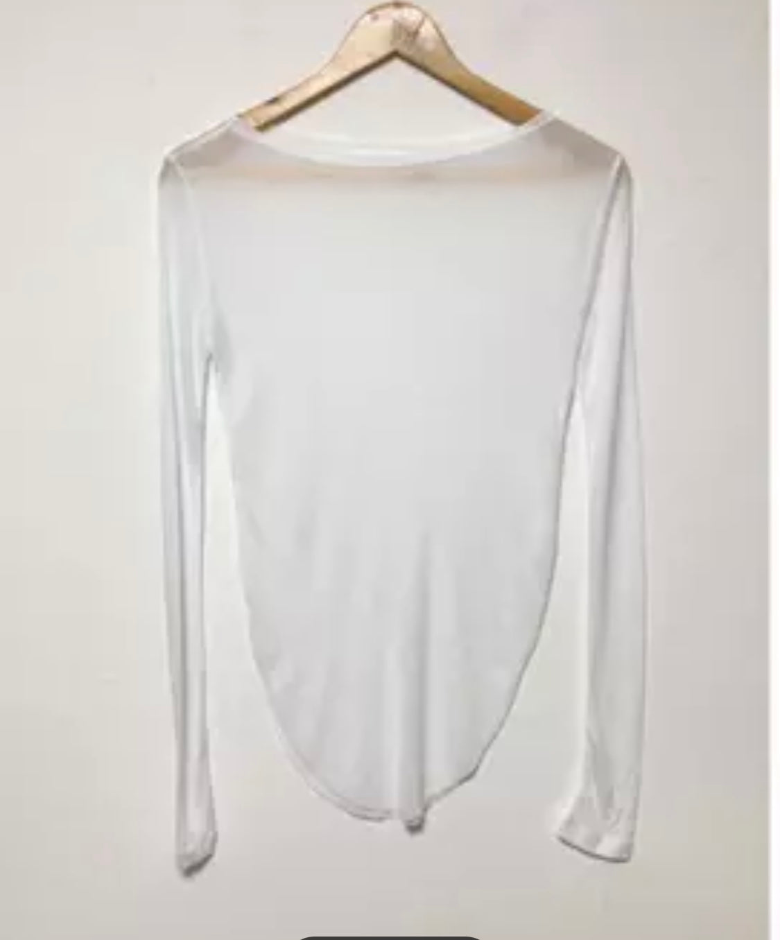 Slit Tshirt Long Sleeve Top