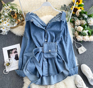 Denim Pocket Bag Shirt