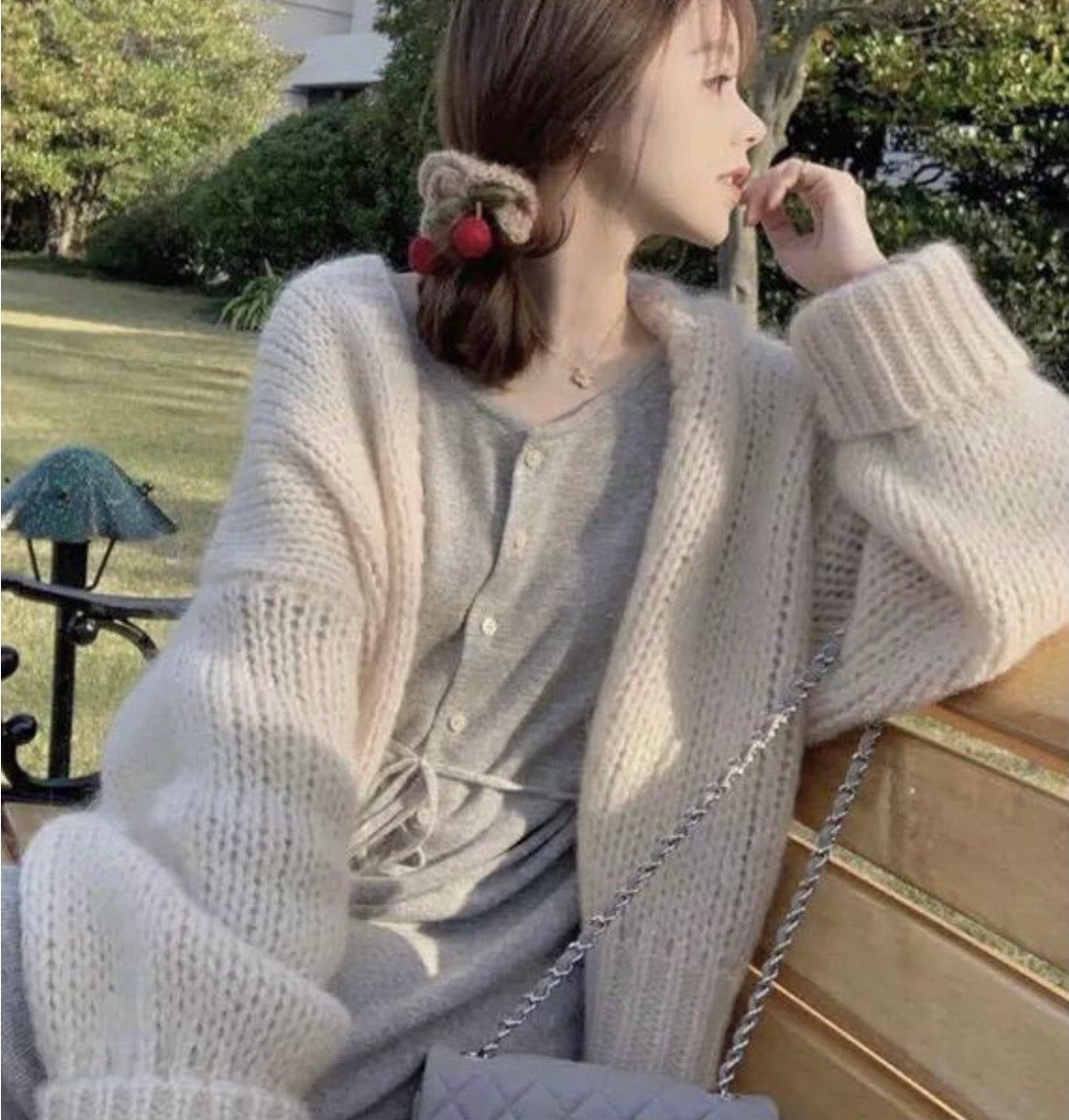 Wool loose Cardigan