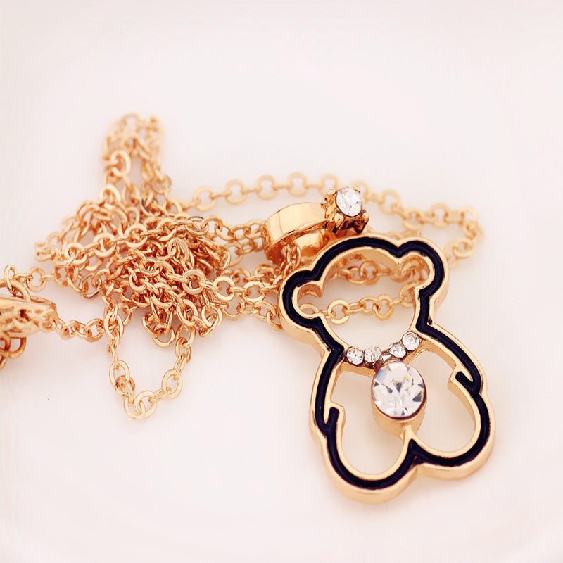 Cubic Bear Necklace