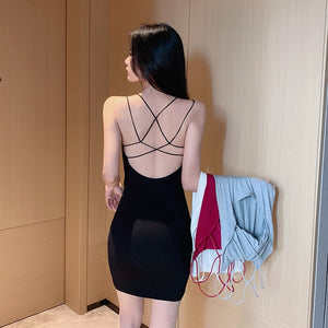 Strappy backless sexy Dress